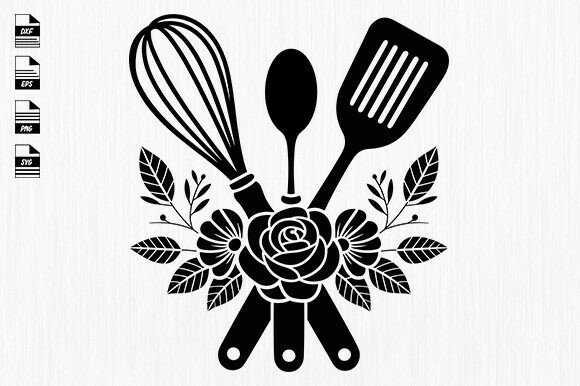 Download Kitchen Monogram Svg,Cooking Clipart - Kitchen Collection