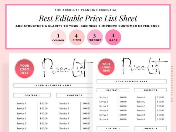 Download PRICE LIST Template Editable Restaurant - Restaurant Collection