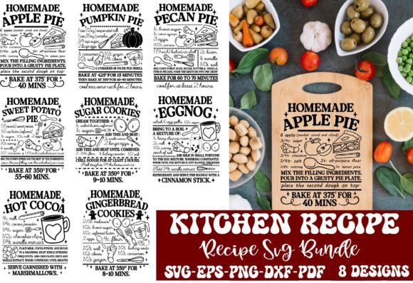Download Recipe Svg Bundle, Kitchen Svg - Kitchen Collection