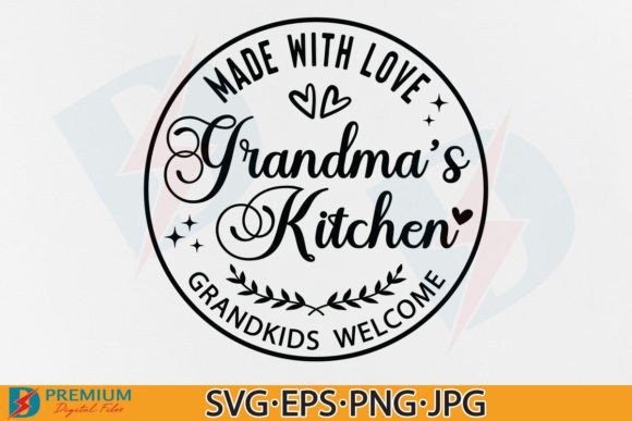 Download Grandma's Kitchen SVG Made with Love PNG - Kitchen Collection