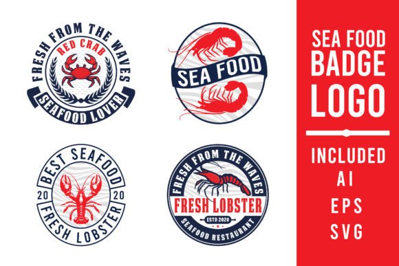 Download Seafood Restaurant Logo, Red Prawn Logo. - Restaurant Collection